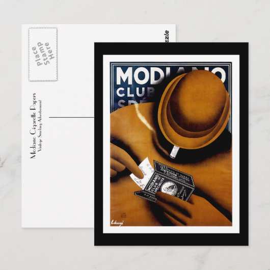 Modiano Cigarette Papers Briefkaart (Voorkant / Achterkant)
