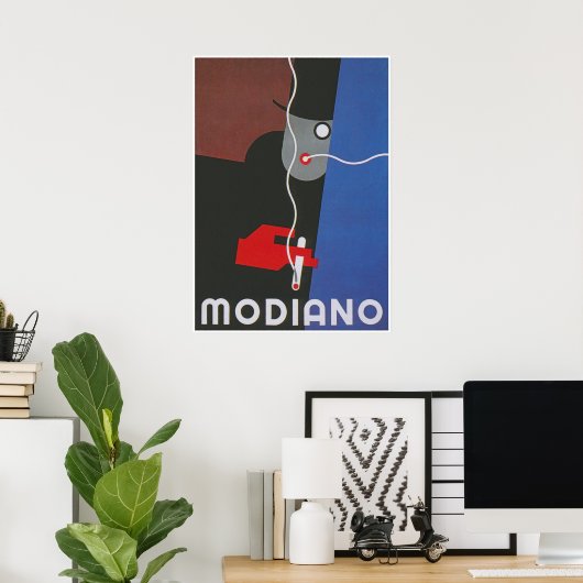 Modiano Italy Advertisement Poster (Thuiskantoor)
