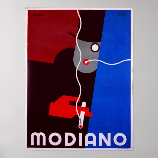 Modiano -  Sigarette Adverteren Poster (Voorkant)