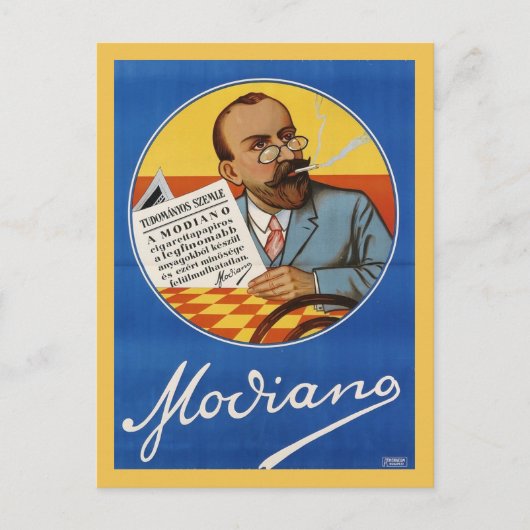 Modiano Sigarettenpapier Advertentie  Briefkaart (Voorkant)