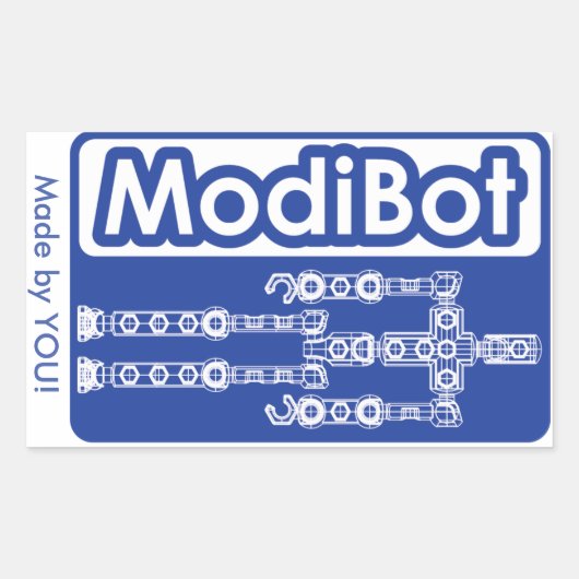 ModiBot 'Bouw je eigen' Action figures Stickers (Voorkant)