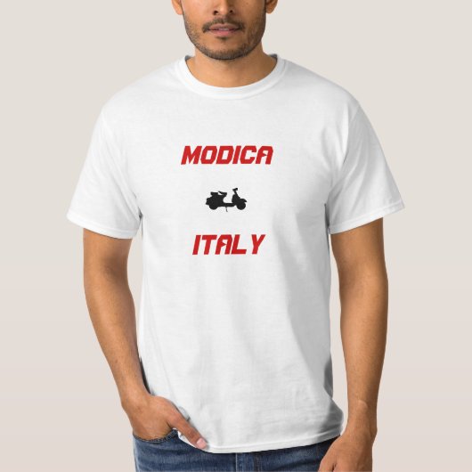 Modica, Italiaanse scooter T-shirt (Voorkant)
