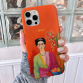 Modieus Abstract Sinaasappel Frida Kahlo Portret Case-Mate iPhone Case
