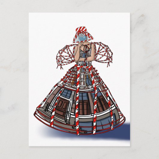 "Modieus" Briefkaart (Voorkant)