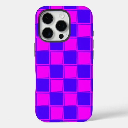 Modieus Checker Pattern Design Case-Mate iPhone Case (Achterkant)