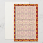 Modieus geometrisch ornament briefpapier (Voorkant / Achterkant)