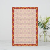Modieus geometrisch ornament briefpapier (Staand voorkant)