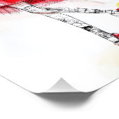 Modieus  meisje foto afdruk (Hoek)