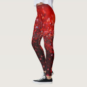 Modieus met rood glitterontwerp leggings (Links)