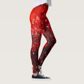 Modieus met rood glitterontwerp leggings (Rechts)