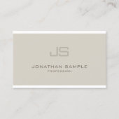 Modieus Monogram Modern Professioneel Ontwerp Visitekaartje (Voorkant)