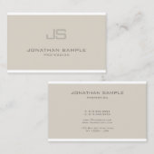 Modieus Monogram Modern Professioneel Ontwerp Visitekaartje (Voorkant / Achterkant)