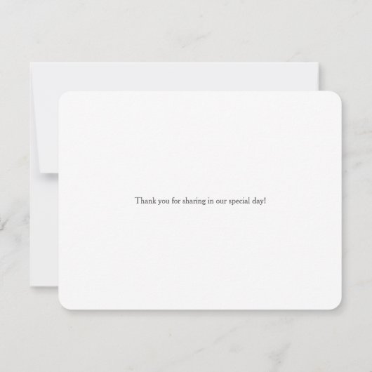 Modieus Roze | van de Kleding dankt u Bedankkaart (Achterkant)