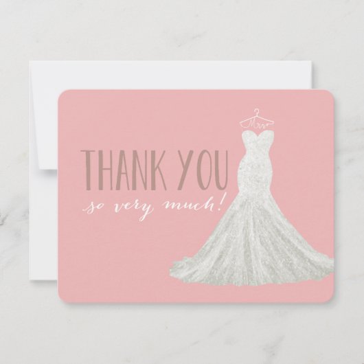 Modieus Roze | van de Kleding dankt u Bedankkaart (Voorkant)