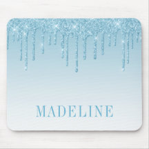 Modieus trendy lichtblauw glitters