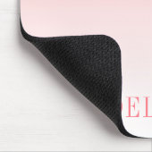 Modieus trendy roze blos glitter druppel muismat (Hoek)