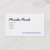 Modieus Visitekaartje (voor alle doeleinden) - (Achterkant)