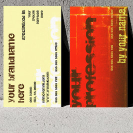 Modieus voor elk bedrijf chique rood goud bruin visitekaartje