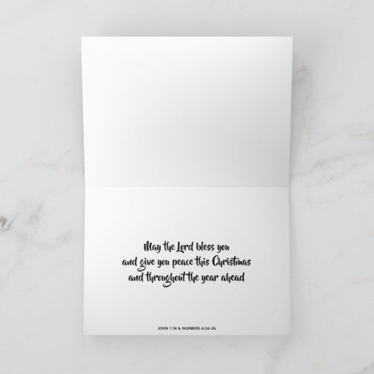 Modieus Word van KENIA werd KERSTMIS van het Vlees Feestdagen Kaart (Binnen)