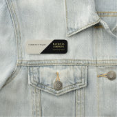 Modieus zwart en beige Ecru: strak en modern Naamplaatje (In situ)