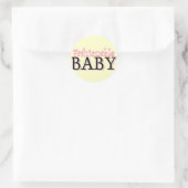 Modieuze Baby T-shirts en geschenken Ronde Sticker (Tas)