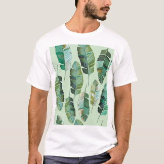 Modieuze Banaan Planten Tropische illustratie T-shirt