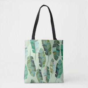 Modieuze Banaan Planten Tropische illustratie Tote Bag