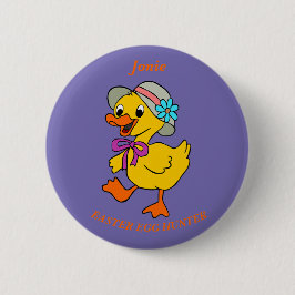 Modieuze Chick Easter Egg Hunt Ronde Button 5,7 Cm
