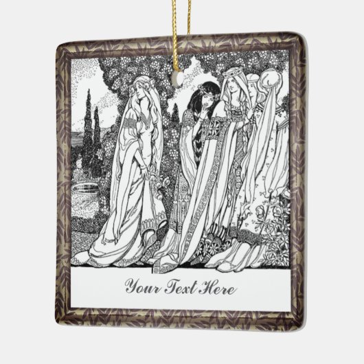 Modieuze  Dames Keramisch Ornament (Links)