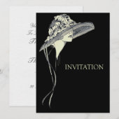 Modieuze Dameshoed Kaart (Voorkant / Achterkant)