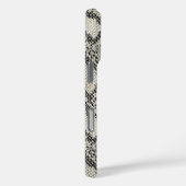 Modieuze Elegante Beige Snake Skin Motief Case-Mate iPhone Case (Achterkant / Rechts)