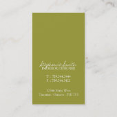 Modieuze en Moderne Visitekaartjes (Achterkant)