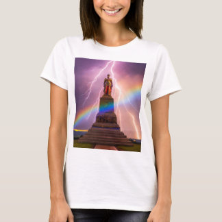 Modieuze fas: vrouwen tshirt wint unieke print
