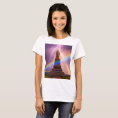 Modieuze fas: vrouwen tshirt wint unieke print (Voorkant volledig)