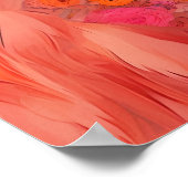 Modieuze Flamingo Funky Art Print (Hoek)