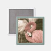 modieuze flamingo magneet (Voorkant / Achterkant)