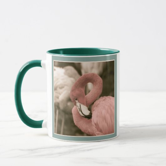 modieuze flamingo mok (Links)