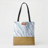 Modieuze Floral Waterverf rotan look Tote Bag (Voorkant)