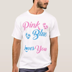 Modieuze geslachtsonthulling oma houdt van je roze t-shirt