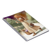 Modieuze Ginger Haar Meisje met Boekenboek Journal Notitieboek (Rechterzijde)