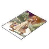 Modieuze Ginger Haar Meisje met Boekenboek Journal Notitieboek (Linkerzijde)