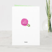 Modieuze groene van de muziekmeisje & viool de kaart (Achterkant)