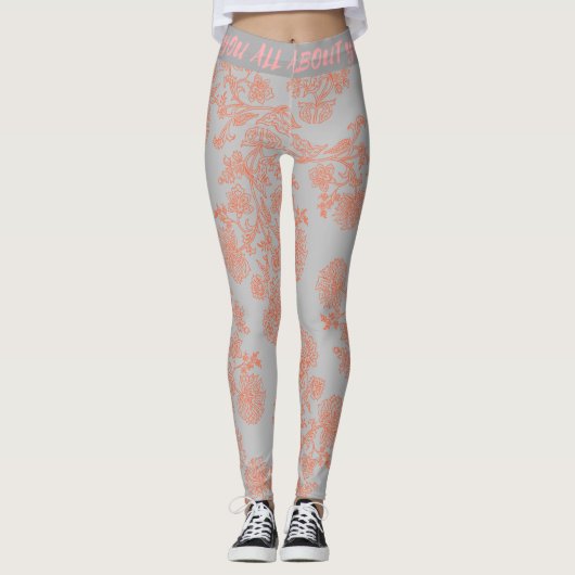 Modieuze high-waist sport Leggings (Voorkant)