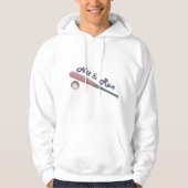 Modieuze honkbal hoodie voor mannen (Voorkant)