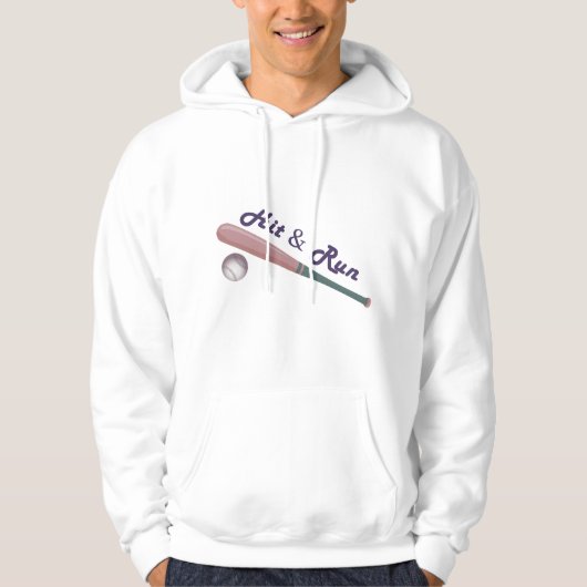 Modieuze honkbal hoodie voor mannen (Voorkant)
