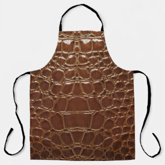 Modieuze huid: trendy stijlconcept. schort