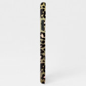Modieuze Leopard Patroon Achtergrond Aangepaste na iPhone Hoesje (Rechterkant)