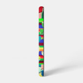 Modieuze leuke harten mozaïek kunst samsung galaxy hoesje (Linkerkant)