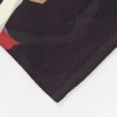 Modieuze meisjes collage: pop kunst fleece deken (Hoek)