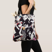 Modieuze meisjes collage: pop kunst tote bag (Dichtbij)